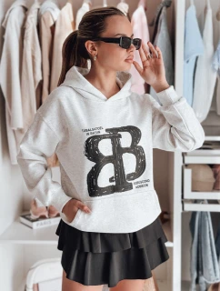 Dámská oversize mikina LITESSO šedá FashionStreet BY1412