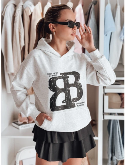 Dámská mikina oversize šedá Dstreet model 21988067 - FashionStreet Dámská mikina oversize šedá Dstreet model 21988067 - FashionStreet