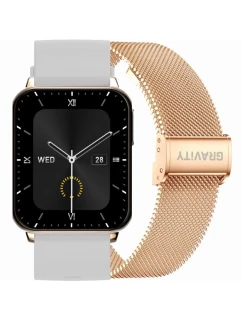 Chytré hodinky Gravity Rose Gold Grey 2 Stripes GT17-4
