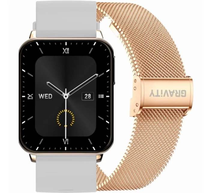 Chytré hodinky Gravity Rose Gold Grey 2 Stripes GT17-4 Chytré hodinky Gravity Rose Gold Grey 2 Stripes GT17-4