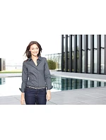 JN 641 Popelínová business halenka s dlouhým rukávem model 22487471 wine - Daiber JN 641 Popelínová business halenka s dlouhým rukávem model 22487471 wine - Daiber