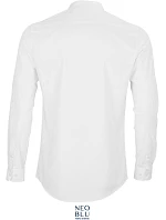 Men Popelínová košile s dl. rukávem a límcem white model 22499746 - NEOBLU Men Popelínová košile s dl. rukávem a límcem white model 22499746 - NEOBLU