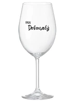 PAN DOKONALÝ - čirá sklenice na víno 350 ml PAN DOKONALÝ - čirá sklenice na víno 350 ml