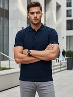 FashionStreet pánská tmavě modrá polokošile PX0553