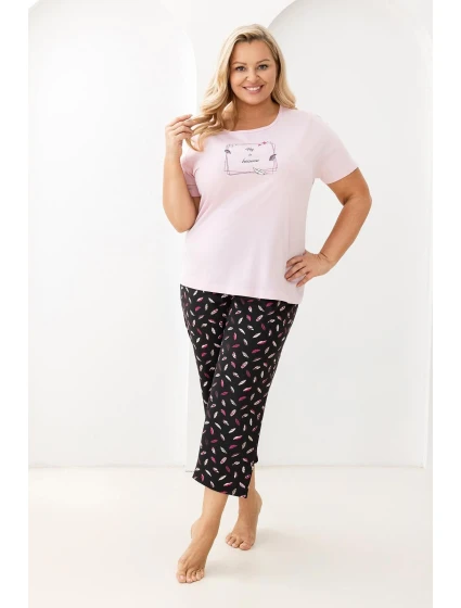 Pyžamo model 21890489 cr/r 2XL3XL W26 dámské - Regina Pyžamo model 21890489 cr/r 2XL3XL W26 dámské - Regina