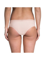 Dámské vykrojené kalhotky s krajkou FANCY COTTON HIPSTER - BELLINDA - světle růžová