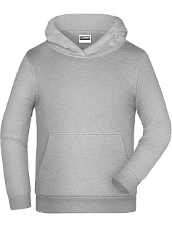 JN Dětská mikina s kapucí 02. grey heather model 22414016 - Daiber