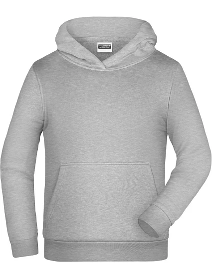Daiber JN 796K Dětská mikina s kapucí 02.796K grey heather