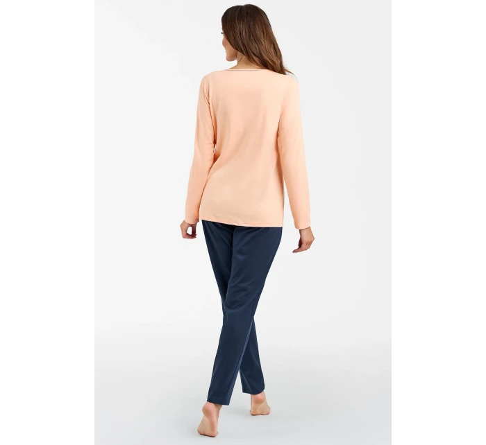 Italská móda Arietta long r. long sp. barva:lososová/modrá Italská móda Arietta long r. long sp. barva:lososová/modrá