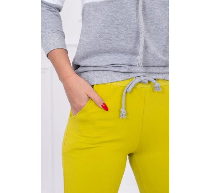 Barevná pruhovaná sada kiwi+bílá