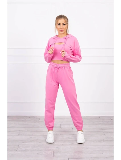 Bavlněná 3dílná sada světle růžová Bavlněná 3dílná sada světle růžová