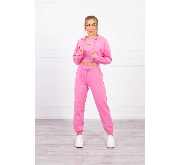 Bavlněná 3dílná sada světle růžová Bavlněná 3dílná sada světle růžová