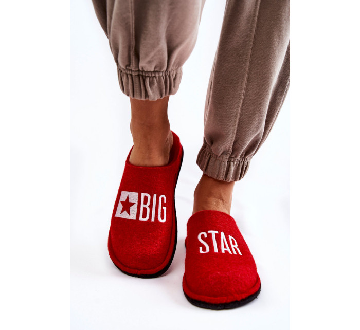Domácí pantofle Big Star KK276022 Červená