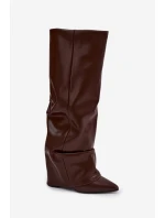 Kozačky na podpatku model 221158 Step in style Kozačky na podpatku model 221158 Step in style