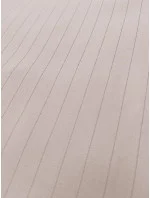 Světle béžové široké dámské pruhované kalhoty model 20147072 - MADE IN ITALY