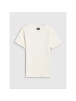 Dámské žebrované tričko 4F 4FWSS25TTSHF1968-11S Dámské žebrované tričko 4F 4FWSS25TTSHF1968-11S