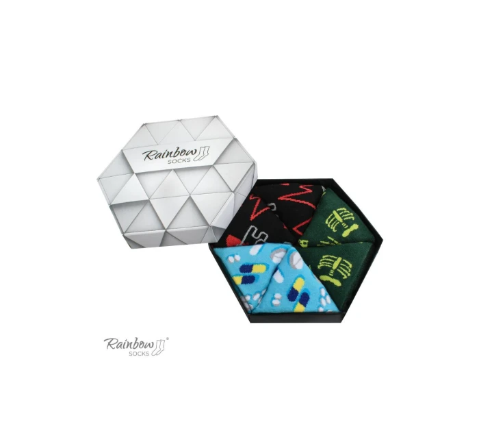 Duhové Rainbow Socks Ponožky Pro a 3 model 21606882 - ZOOKSY/RAINBOW SOCKS
