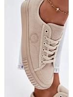 Nízké dámské tenisky Big Star model 22101556 béžové - Big Star Shoes Nízké dámské tenisky Big Star model 22101556 béžové - Big Star Shoes