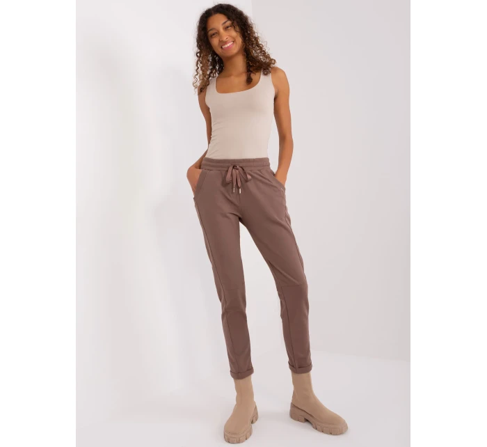 Spodnie dresowe RV DR model 19381360 brązowy - FPrice Spodnie dresowe RV DR model 19381360 brązowy - FPrice