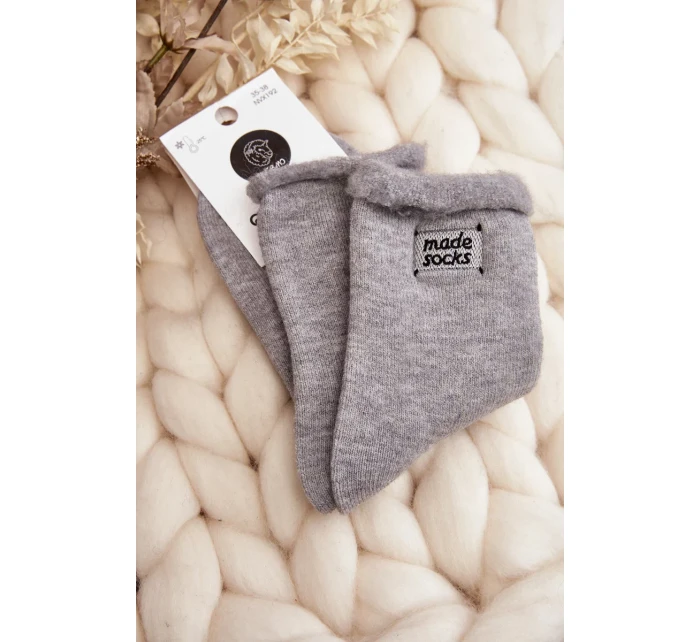Dámské tlusté ponožky šedé Dámské tlusté ponožky šedé