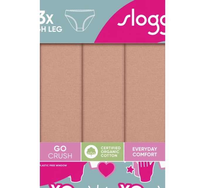 SLOGGI GO CRUSH KALHOTKY S VYSOKOU NOHAVIČKOU 3PACK BEIGE SLOGGI GO CRUSH KALHOTKY S VYSOKOU NOHAVIČKOU 3PACK BEIGE