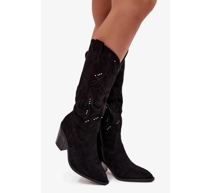 Kozačky na podpatku  model 223005 Step in style