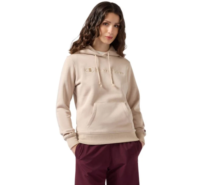 Dámská mikina s kapucí Champion beige 118379 MS099 Dámská mikina s kapucí Champion beige 118379 MS099