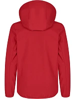 Classic Softshell Jkt Jr Dětská 3vrstvá softshellová bunda s kapucí model 22471108 red - Clique