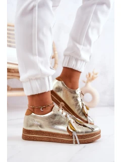 Kožená obuv Maciejka 04550-25 Zlatá