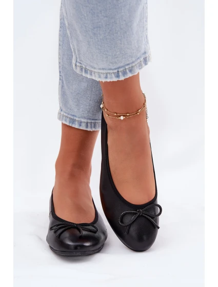 Kožené Baletky Dámské Maciejka P6800-01 Černé