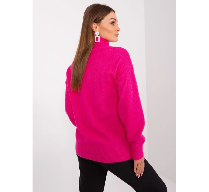 Sweter AT SW model 21326969 fuksjowy - FPrice Sweter AT SW model 21326969 fuksjowy - FPrice