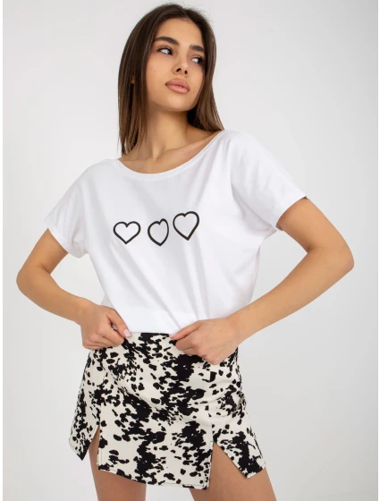 T shirt RV TS model 18622318 biało czarny - FPrice