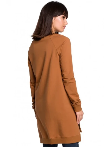 Tunika nadměrné velikosti s boky vojensky zelená model 15099615 - BeWear