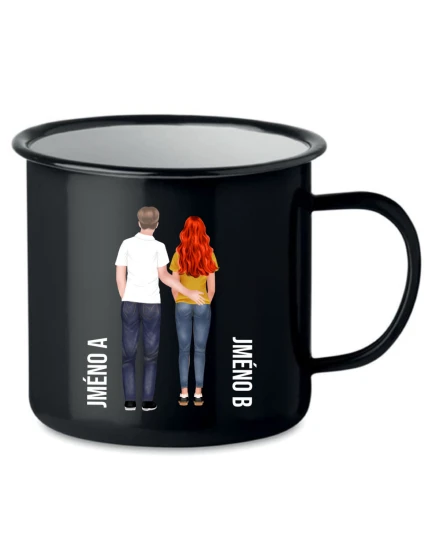 Personalizovaný retro plecháček s párem 