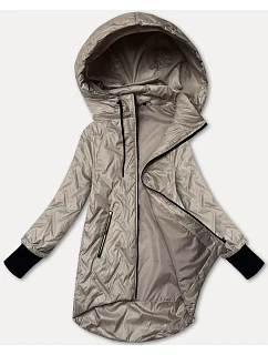 Dámská lehká bunda s odepínací kapucí S'West light beige (B8371-70)
