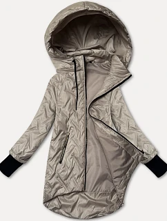 Dámská lehká bunda s odepínací kapucí S'West light beige (B8371-70)