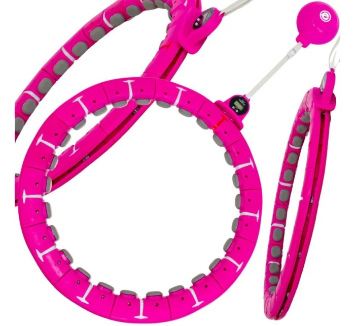 HULA HOP S MASÉREM, ZÁVAŽÍM A PULTEM FUCHSIOVÁ ENERO FIT