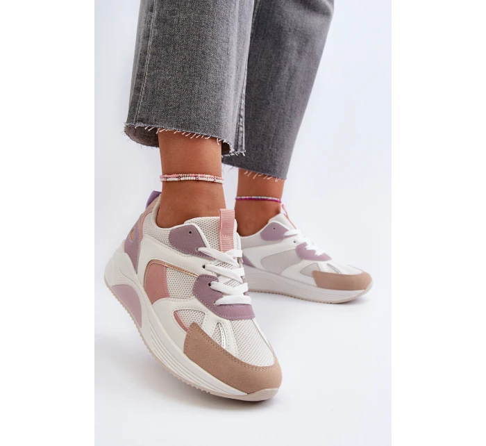 Dámské tenisky na platformě fialové model 21654522 - Boto Dámské tenisky na platformě fialové model 21654522 - Boto