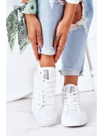 Women's Leather High Sneakers Big Star model 19948627 White - Big Star Shoes