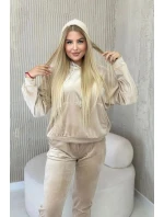 Velurová souprava klokaní béžová model 20710864 - Koucla