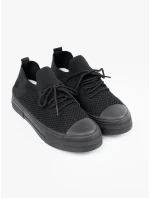 Moderní tenisky dámské černé platforma Moderní tenisky dámské černé platforma