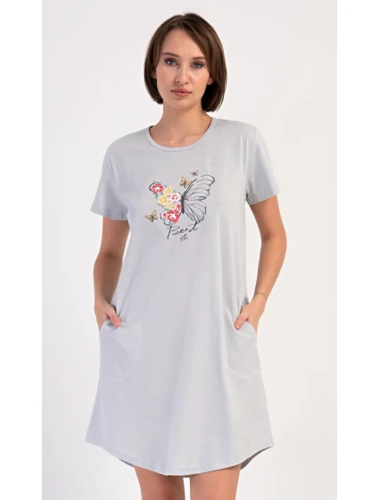 Dámské domácí šaty s krátkým rukávem Amelia