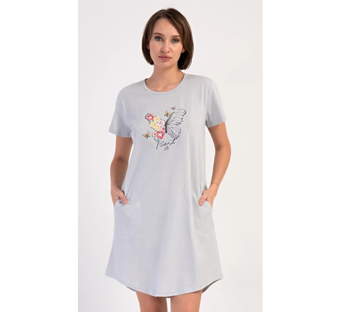 Dámské domácí šaty s krátkým rukávem Amelia