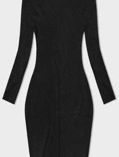 Černé tužkové šaty s rolákem (MM98015)