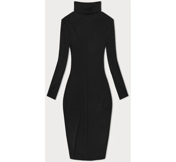 Černé tužkové šaty s rolákem model 20082427 - NEW COLLECTION