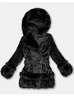 kurtka damska z z czarna model 21735067 - J.STYLE kurtka damska z z czarna model 21735067 - J.STYLE