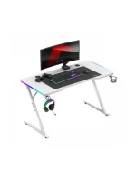 Herní stůl Hero model 21336043 White RGB - Huzaro Herní stůl Hero model 21336043 White RGB - Huzaro