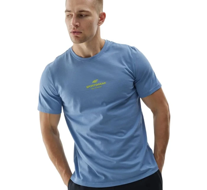 Pánské tričko 4F M2961 denim 4FWAW25TTSHM2961 32S pánské Pánské tričko 4F M2961 denim 4FWAW25TTSHM2961 32S pánské