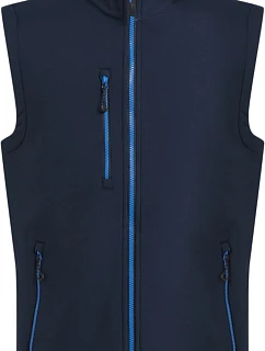 Regatta TRA 915 2-vrstvá softshellová vesta "Navigate" 36.A915 navy/french blue