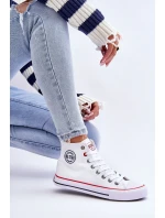 Dámské klasické vysoké tenisky Big Star model 21611832 Bílé - Big Star Shoes Dámské klasické vysoké tenisky Big Star model 21611832 Bílé - Big Star Shoes